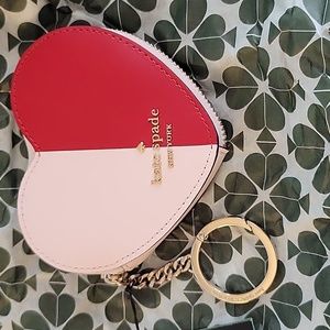 NWT Kate Spade Heart coin purse